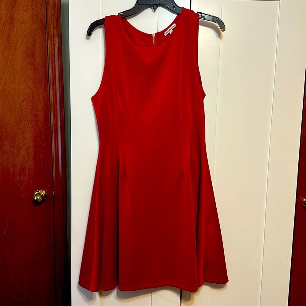 Red flare Charlotte Russe dress (L)